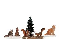 Lemax Animaux Du Bosco - Woodland Animals Set De 4 Code 12516