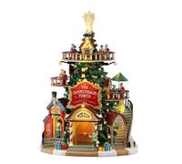 Lemax Bâtiment de la tour Tannenbaum avec éclairage LED « Tentes de Noël de la tour Tannenbaum » (hauteur : 30,5 x 22 x 20 cm)