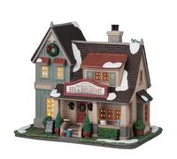 LEMAX Bâtiment éclairé "Bed & Breakfast Waddleton" en porcelaine (hauteur 17,8 x 19,9 x 12,9 cm)