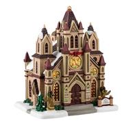 LEMAX Bâtiment éclairé par LED « Grace Cathedral » en porcelaine H 21,5 x 18 x 15,2 cm