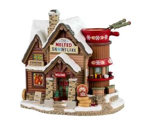 LEMAX Bâtiment éclairé par LED « The Melted Snowflake » en Porcelaine H 17,7 x 18,6 x 12,3 cm