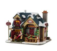LEMAX Bâtiment lumineux à LED « St Bernard Brewery & Distillery » en porcelaine H14,5 x 17,7 x 14,5 cm