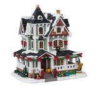 Lemax Bâtiment Lumineux à LED « Whitbey Residence » en Porcelaine H 20 x 19 x 15 cm