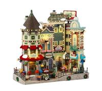 LEMAX Bâtiment lumineux LED Jingle Bell Bazaar en résine H26 x 27 x 14 cm