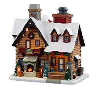 LEMAX Chalet cascade du village de Noël avec LED et fumée de polyrésine