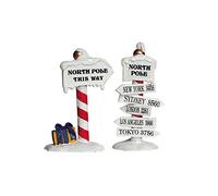 Lemax Christmas - Lot de 2 panneaux Pôle Nord (64455)
