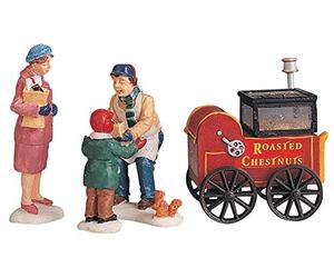 LEMAX Construisez votre chariot de figurines de village et marrons grillés 10x6x5,5 cm