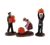Lemax - Cueilleurs de citrouilles Spooky Town - Lot de 3 #82565