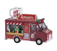 LEMAX-Décor pour village de Noël Lemax Camion de chocolat chaud Jonnhie’s - 14,5 x 6,6 x 10,9 cm