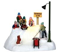 Lemax Enfants Sur Piste Roulotte - Ready To Launch Code 14330 Village Crèche