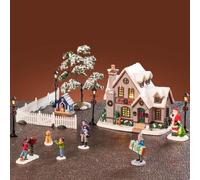 Lemax Ensemble de Noël Blanc, Ensemble de Maison, #56671