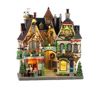 LEMAX Façade Lumineuse avec lumières LED Noel Alsace en résine H27,6 x 25 x 9,5 cm