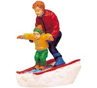 Lemax - Father and Son Skiing - Père & Fils font du ski - Polyresin - Figurines & accessoires pour votre petit monde de Noël 62169