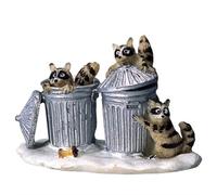 Lemax Figurine Village de Noël – La bande des ratons laveurs (Trash Bandits) 42878