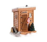 LEMAX-Il Fait Froid Dehors Polyrésine 10,5x9,3x8,1 cm Bois