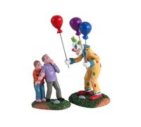 Lemax Il Venditore Di Palloncini - Creepy Balloon Seller, Set Of 2 Cod 12009 Multicolore