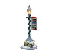 LEMAX Lampadaire de Noël LED "Vail Lamp Post" en plastique H11,5x4,5x4 cm