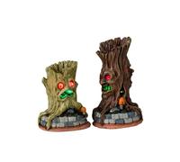 Lemax Lot de 2 troncs d'arbre effrayants à piles (4,5 V) #44307
