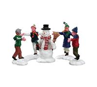 Lemax Lot de 3 bagues de Village de Noël Autour du Bonhomme de Neige - 52112