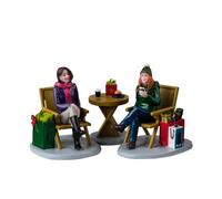 LEMAX Lot de 3 Pauses de Noël en résine H5,1 x 12,4 x 5,3 cm