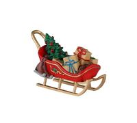 LEMAX Luge avec Cadeaux « Vintage Christmas » en résine H5,2 x 6,3 x 4,2 cm
