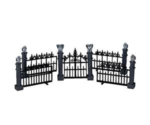 Lemax Miniature Spooky Town Halloween Gargoyle Fence (Set of 5)