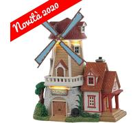 Lemax - Olde Stone Mill 05637 Moulin à vent Village de Noël Village d'hiver