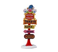 LEMAX Panneau de bienvenue de carnaval en plastique (hauteur 9,2 x 3,5 x 3,2 cm)