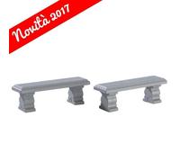 Lemax Pierre Banc - Banc Plaza, Set 2 Cod 74236 Multicolore
