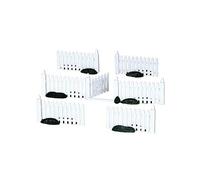 Lemax - Plastic Picket Fence S/7