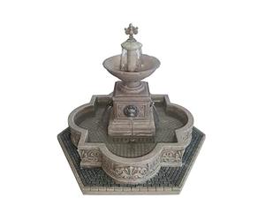 Lemax (référence 64061) - Fontaine de place de village, conception modulaire