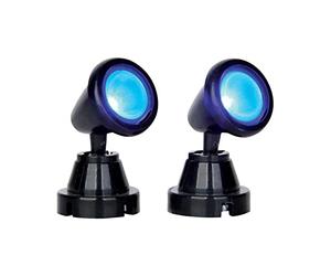 Lemax - Round Spot Light - Blue - Set of 2 - B/o (4.5v)
