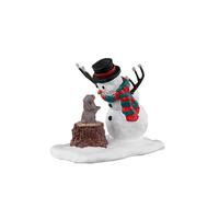 LEMAX-Scène pour village de Noël Lemax Lapin se fait un ami