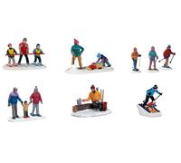 LEMAX-Scénette avec figurine pour village de Noël Lemax Vail village Personnage