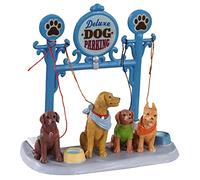Lemax - Sculpture Animaux - Dog Parking - Montage sur table - Maison de Ferme - 2021