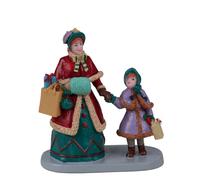Lemax Shopping Avec La Maman - Holiday Mum Code 22142