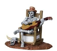 Lemax Spooky Town 22003 Fauteuil à bascule Squelette