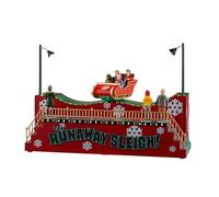Lemax Carrousel mobile Le traîneau fugitif avec lumières LED H20,7 x 30 x 11,5 cm