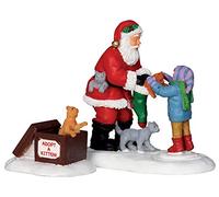 Lemax Village Collection Figurine Village de Noël Père Noël et Chatons - 22045
