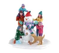 Lemax Village de Noël Famille et Bonhomme de neige Hiver Déco Noël Figurines de décoration