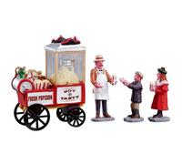 Lemax Village de Noël – Vendeur de Popcorn – Set de 4 – COD 02832