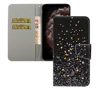 LEMAXELERS Coque Galaxy A13 5G,Portefeuille Etui Housse pour Samsung Galaxy A13 5G Coque Paillette Fleur Papillon Chat PU Cuir Flip Wallet Couverture pour Samsung Galaxy A13 5G,XC2 Stars