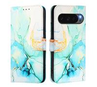 LEMAXELERS Coque pour Google Pixel 10 Pro Flip Rabat Pochette de Portefeuille Fermeture Magnetique Premium en Cuir PU Support Clapet Folio Cover Antichoc Housse pour Google Pixel 10 Pro,YB2 Green