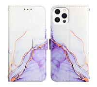 LEMAXELERS Coque pour iphone 13 Pro,Portefeuille Etui Housse pour iphone 13 Pro Coque Paillette Bling Marbre PU Cuir Flip Wallet ¨¦tui Coquille Coque pour iphone 13 Pro,YB2 Marble Zi White