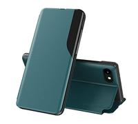 LEMAXELERS Coque pour iPhone 6S / iPhone 6, iPhone 6S Clear View Étui à Rabat Housse Étui Translucide 360 Antichoc Anti-Rayure Flip Folio Stand Support Coque pour iPhone 6S,QH CC Green