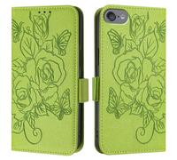 LEMAXELERS Coque pour iPod Touch 7 Blocage RFID Portefeuille Etui Housse Cuir Protection Portefeuille et Magnétique Support Porte Cartes Flip Wallet Housse pour iPod Touch 7/6 / 5,YBMG Green