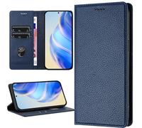 LEMAXELERS Coque pour Xiaomi Poco M7 4G Portefeuille Cover [Protection RFID] Porte-Cartes Ständer Résistant Auxchocs Flip Wallet Business Protection Housse pour Xiaomi Poco M7 4G Dark Blue YBLZ