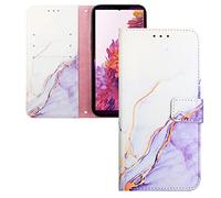 LEMAXELERS Coque Redmi Note 13 Pro 5G, Portefeuille Etui Housse pour Redmi Note 13 Pro 5G Coque Paillette Bling Marbre PU Cuir Flip Wallet Couverture pour Redmi Note 13 Pro 5G,YB2 Marble Zi White