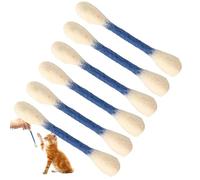 Lembeauty 6 Cotons-tiges géants pour Chat avec Herbes à Chat, Cordes de Dentition dentaires à mâcher pour Chats, Jouet interactif en Feutre pour Chatons, pour Les Exercices Contre l'ennui