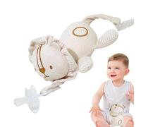 Lembeauty Attache-sucette pour animal,Tétine Buddy | Porte-sucette en peluche Buddy | Joli porte-sucette doux et respectueux de la peau, animal en peluche pour les 0 à 6 mois